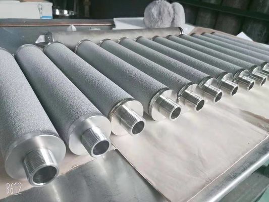 Elemen Filter Sinter Berpori Diameter 65mm Anti Alkali 65mm